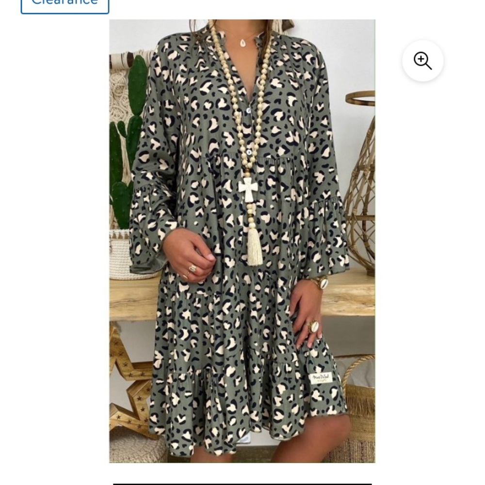 Animal print dress